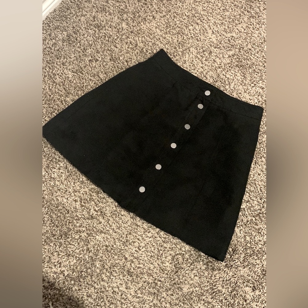 Pencil black mini skirt